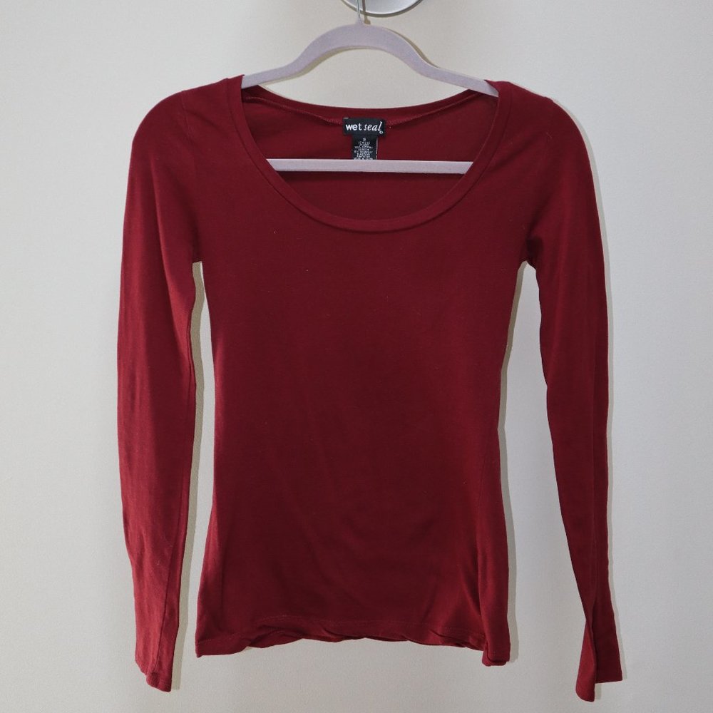 Red Womens Long Sleeve